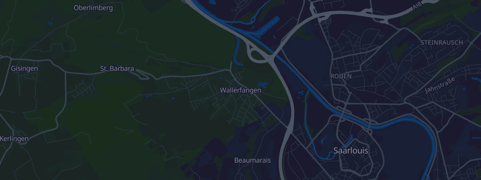 Karte von Wallerfangen