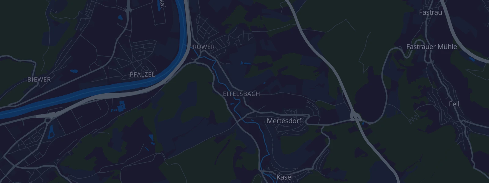 Karte von Trier Eitelsbach