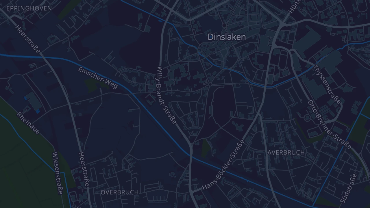 Karte von Dinslaken