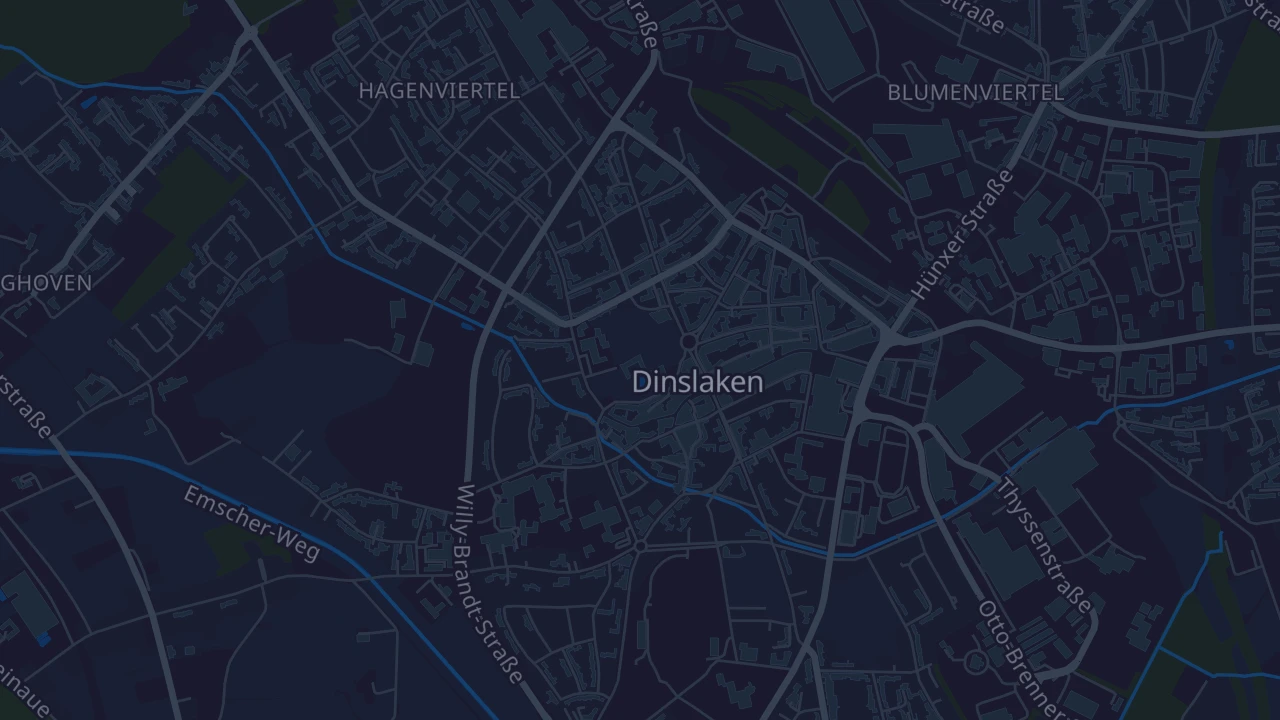 Karte von Dinslaken
