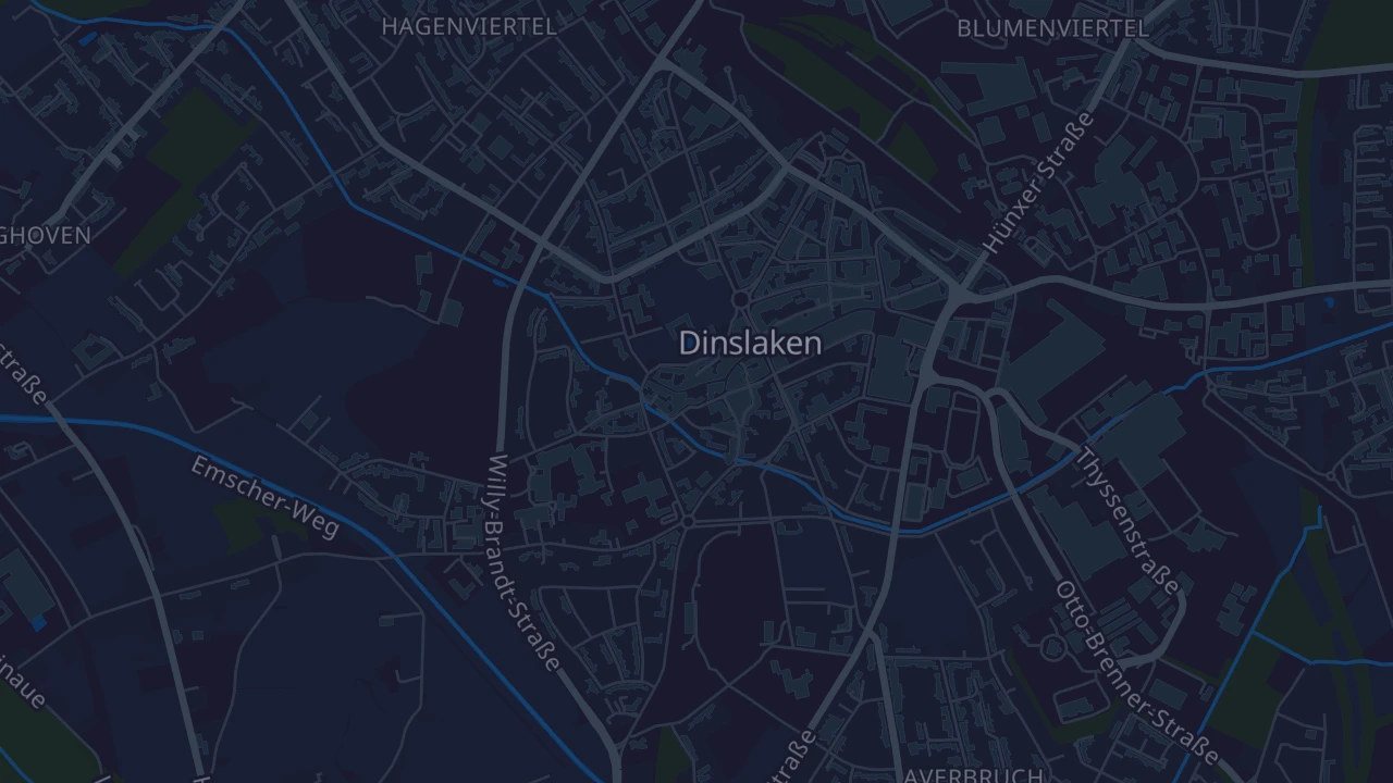 Karte von Dinslaken