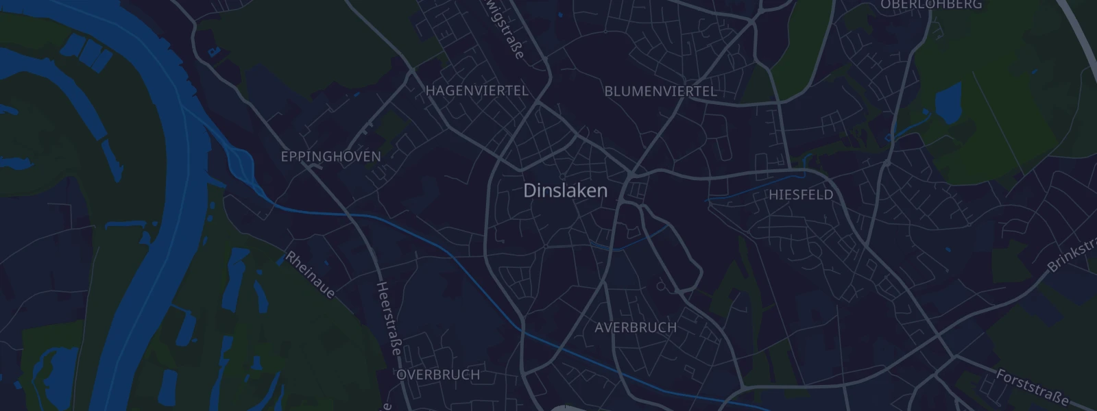 Karte von Dinslaken
