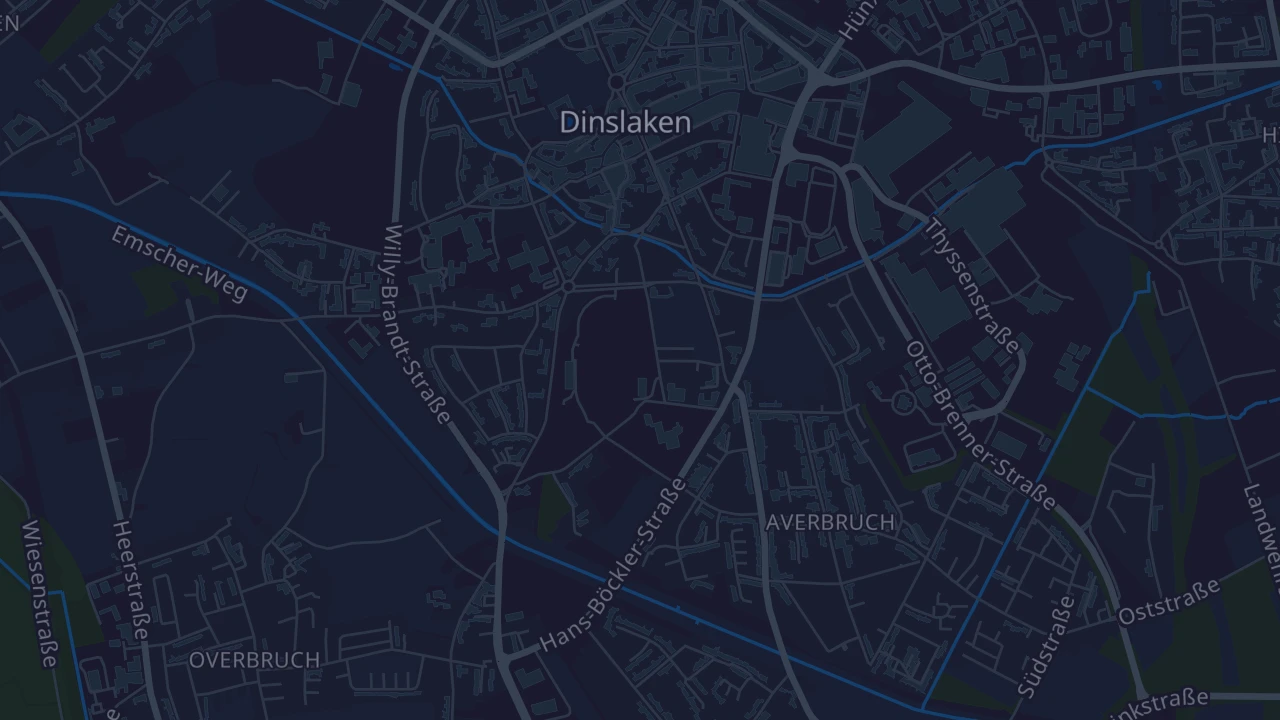 Karte von Dinslaken