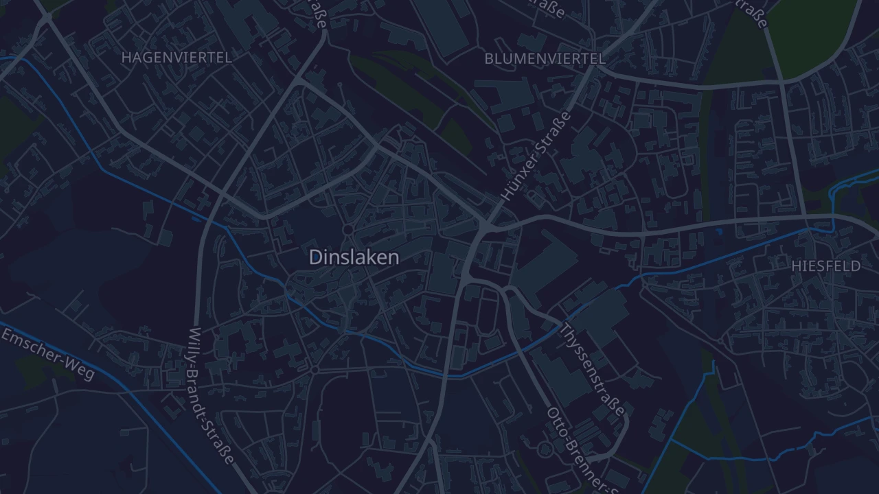 Karte von Dinslaken
