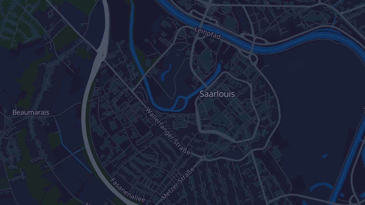 Karte von Saarlouis
