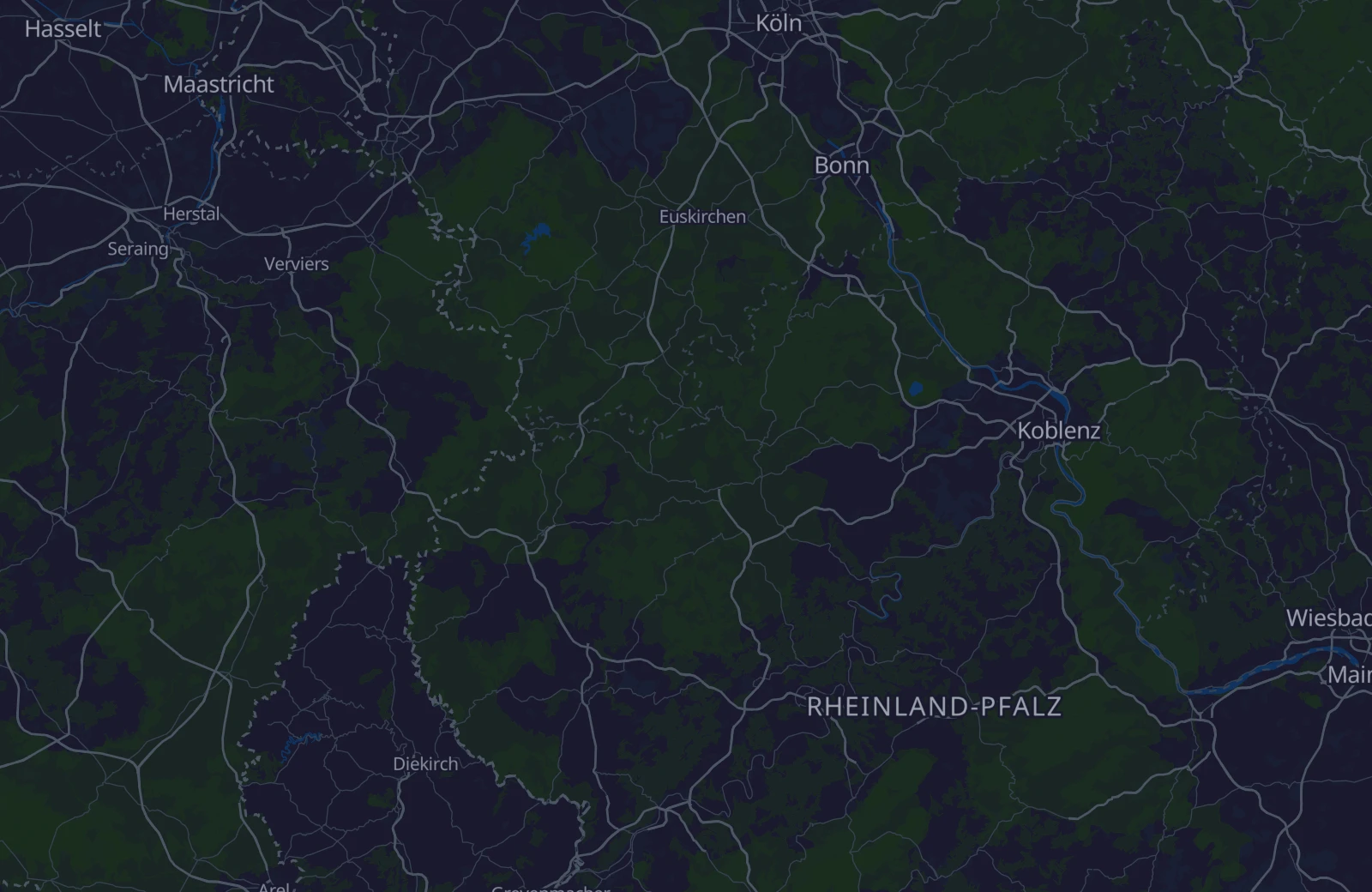 Karte: Umkreis von 45 km