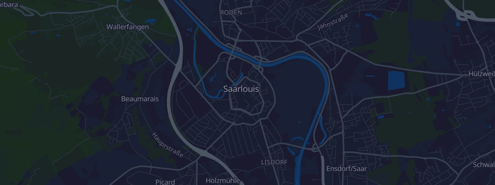 Karte von Saarlouis