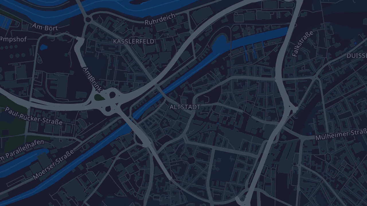 Karte von Duisburg