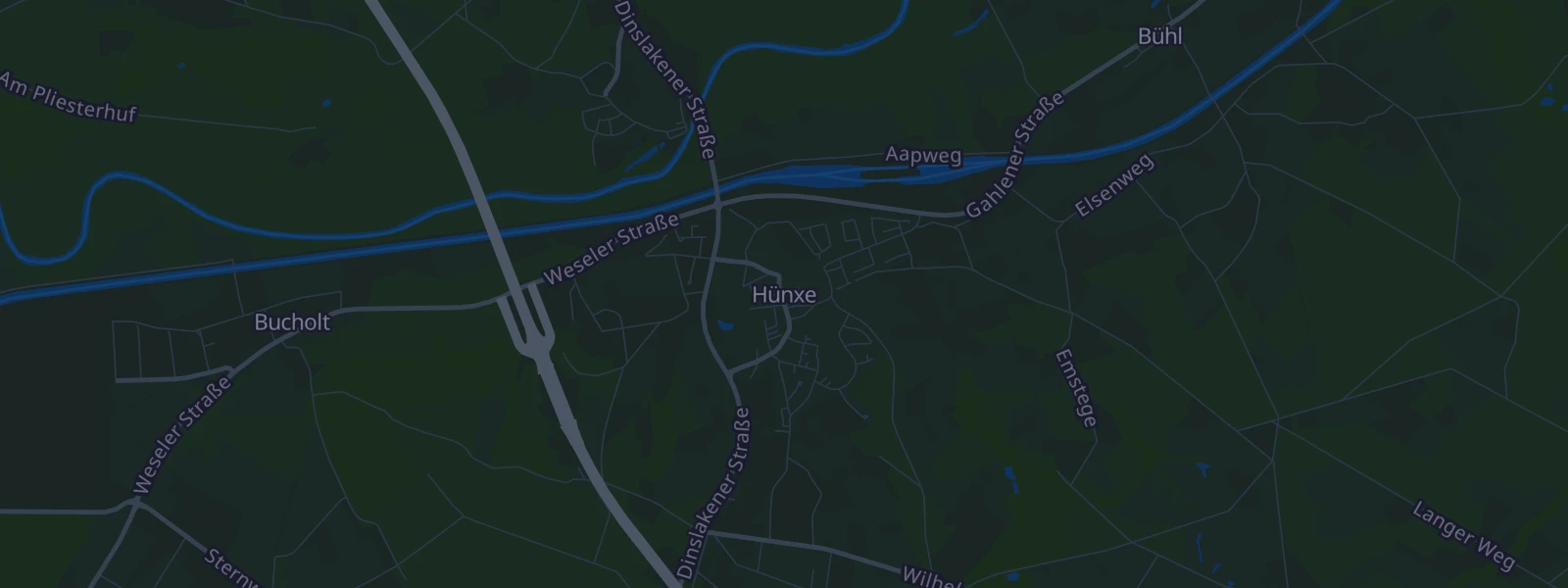 Karte von Hünxe