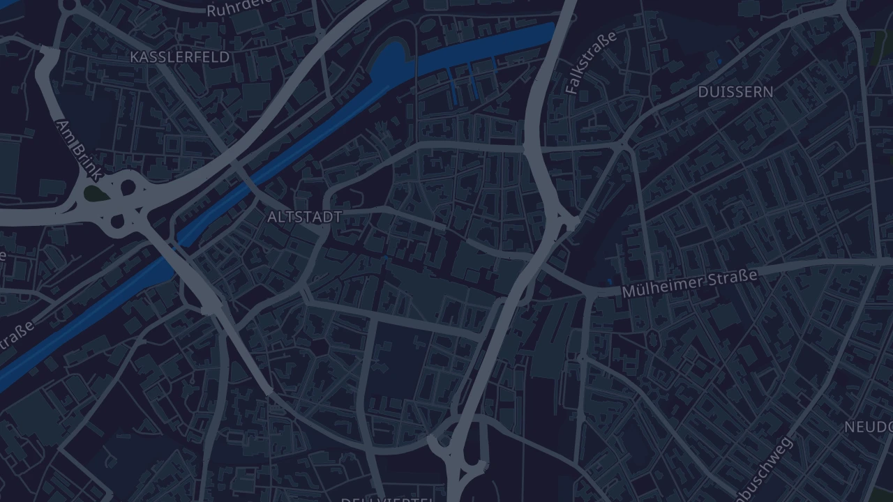 Karte von Duisburg