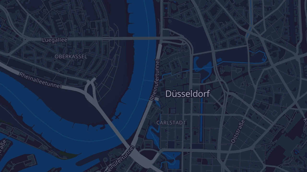 Karte von Düsseldorf