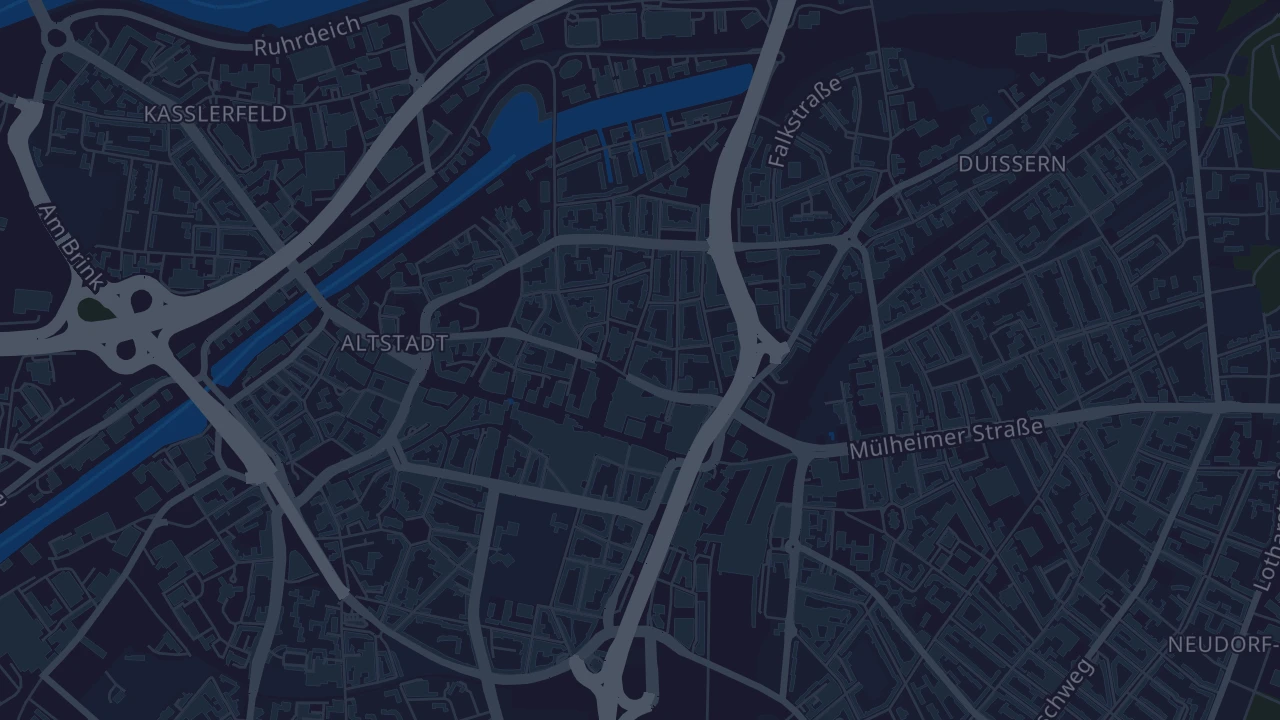 Karte von Duisburg