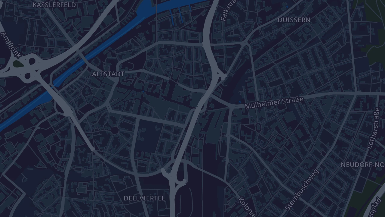 Karte von Duisburg