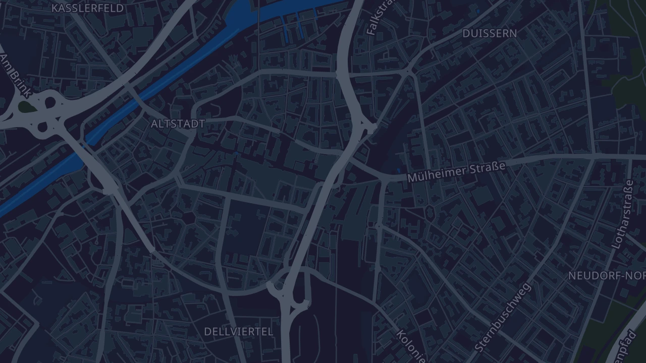 Karte von Duisburg
