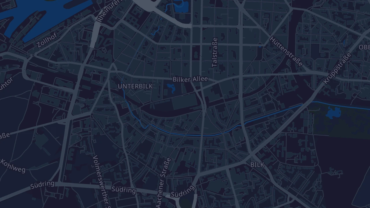 Karte von Düsseldorf