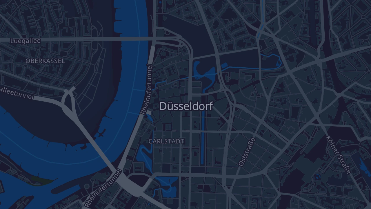 Karte von Düsseldorf
