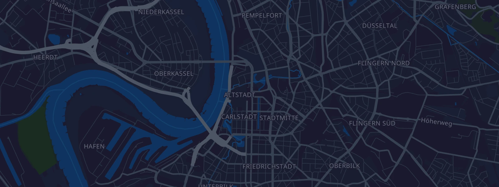 Karte von Düsseldorf