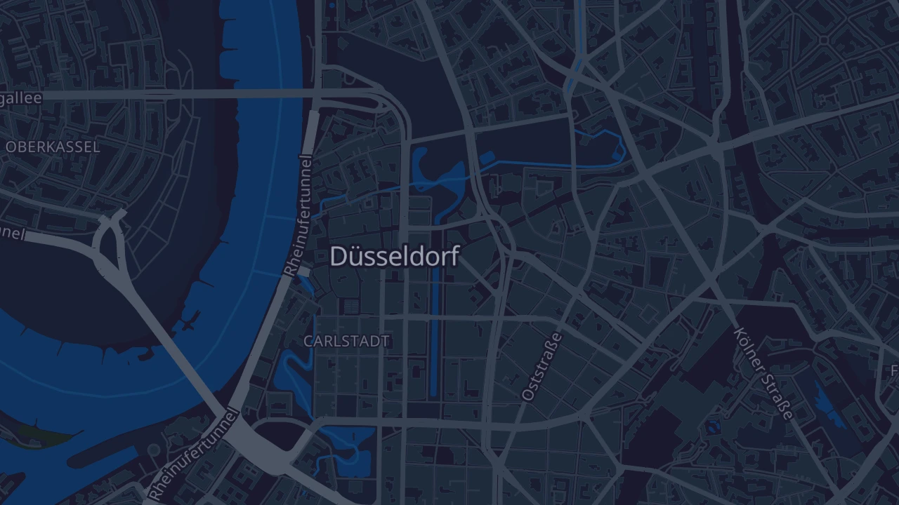 Karte von Düsseldorf