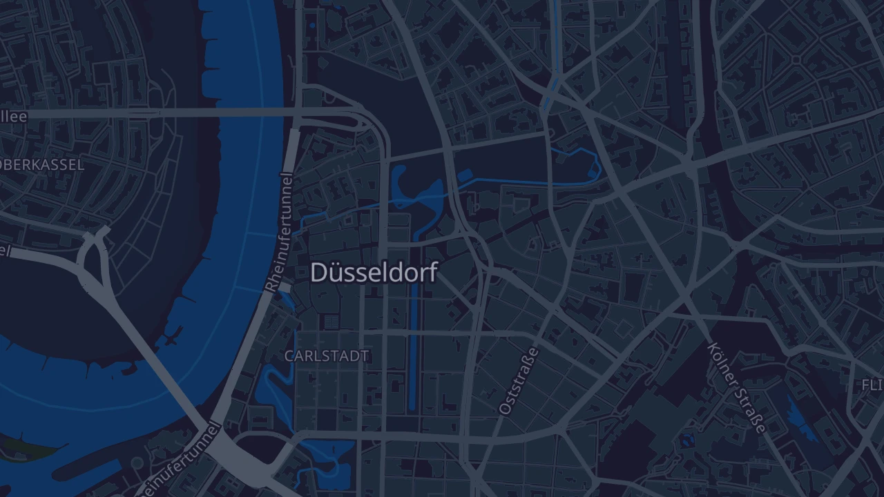 Karte von Düsseldorf
