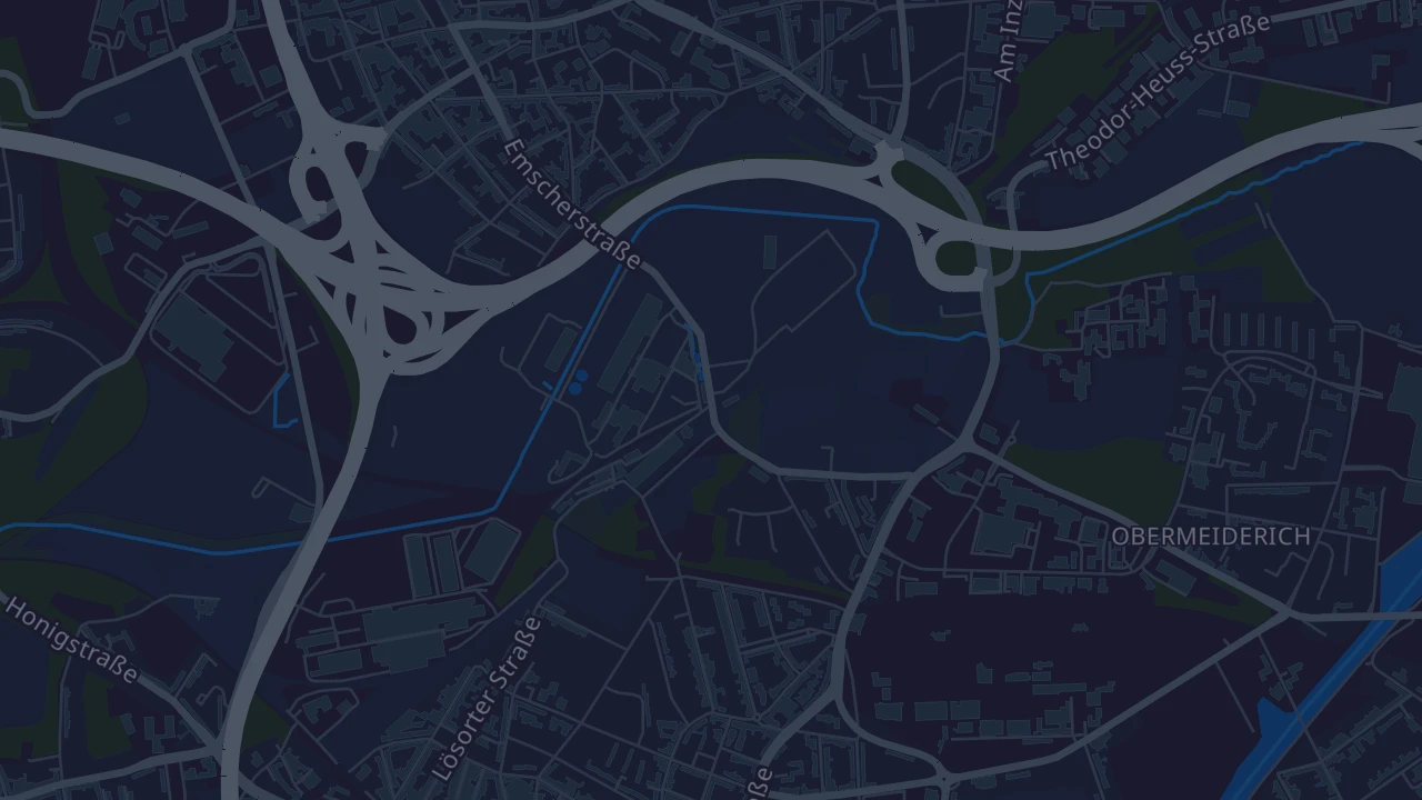 Karte von Duisburg