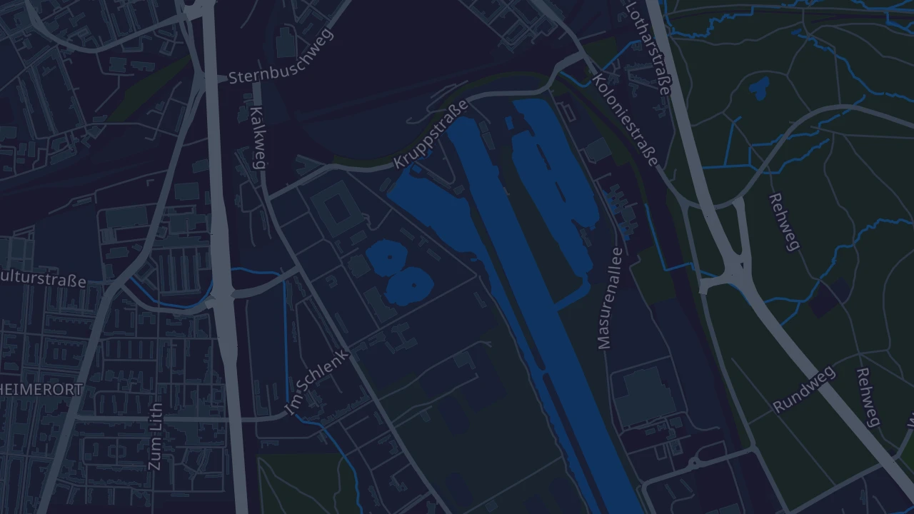 Karte von Duisburg