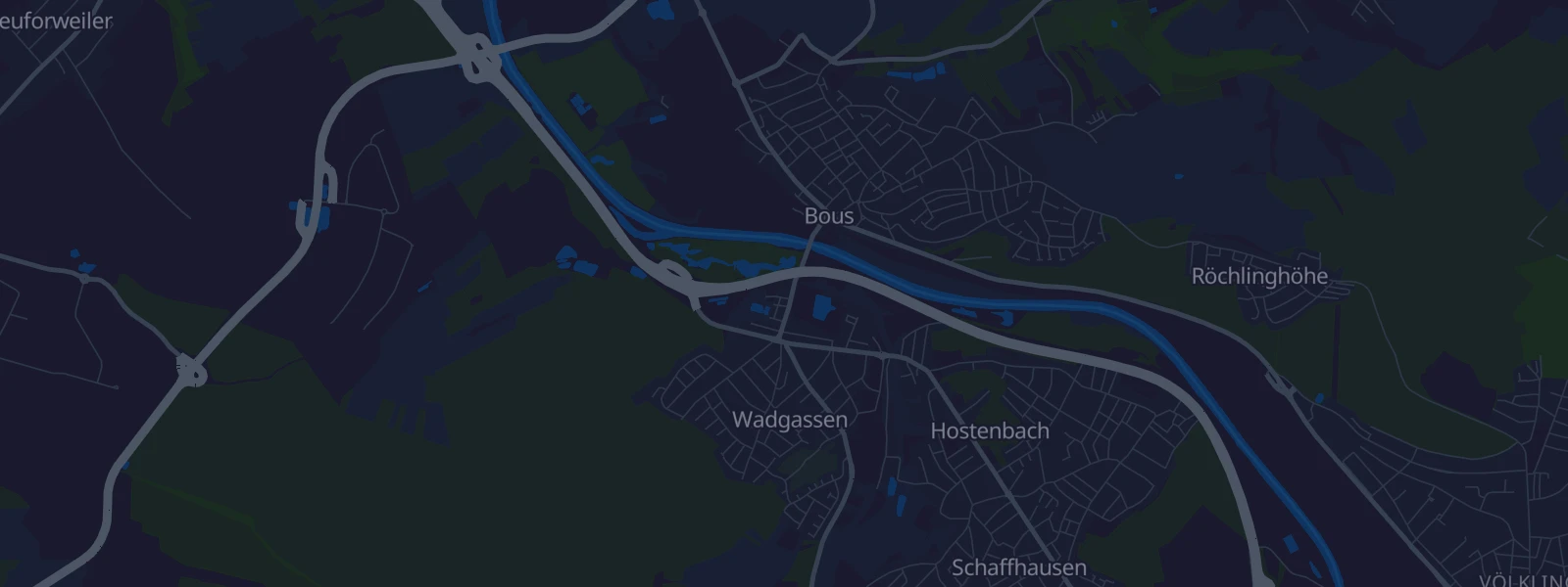 Karte von Wadgassen