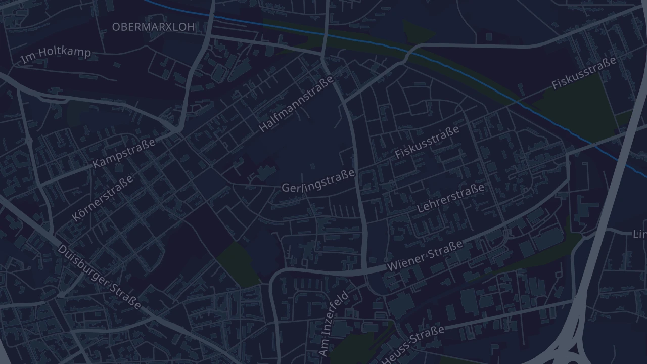 Karte von Duisburg
