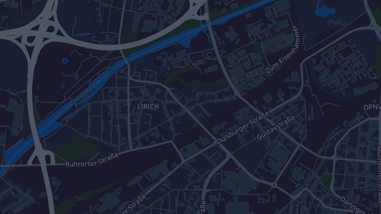 Karte von Oberhausen