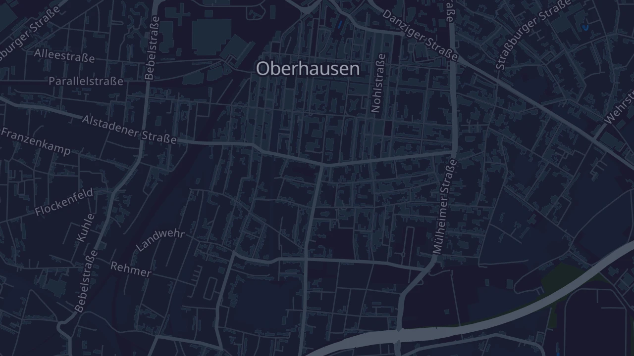 Karte von Oberhausen