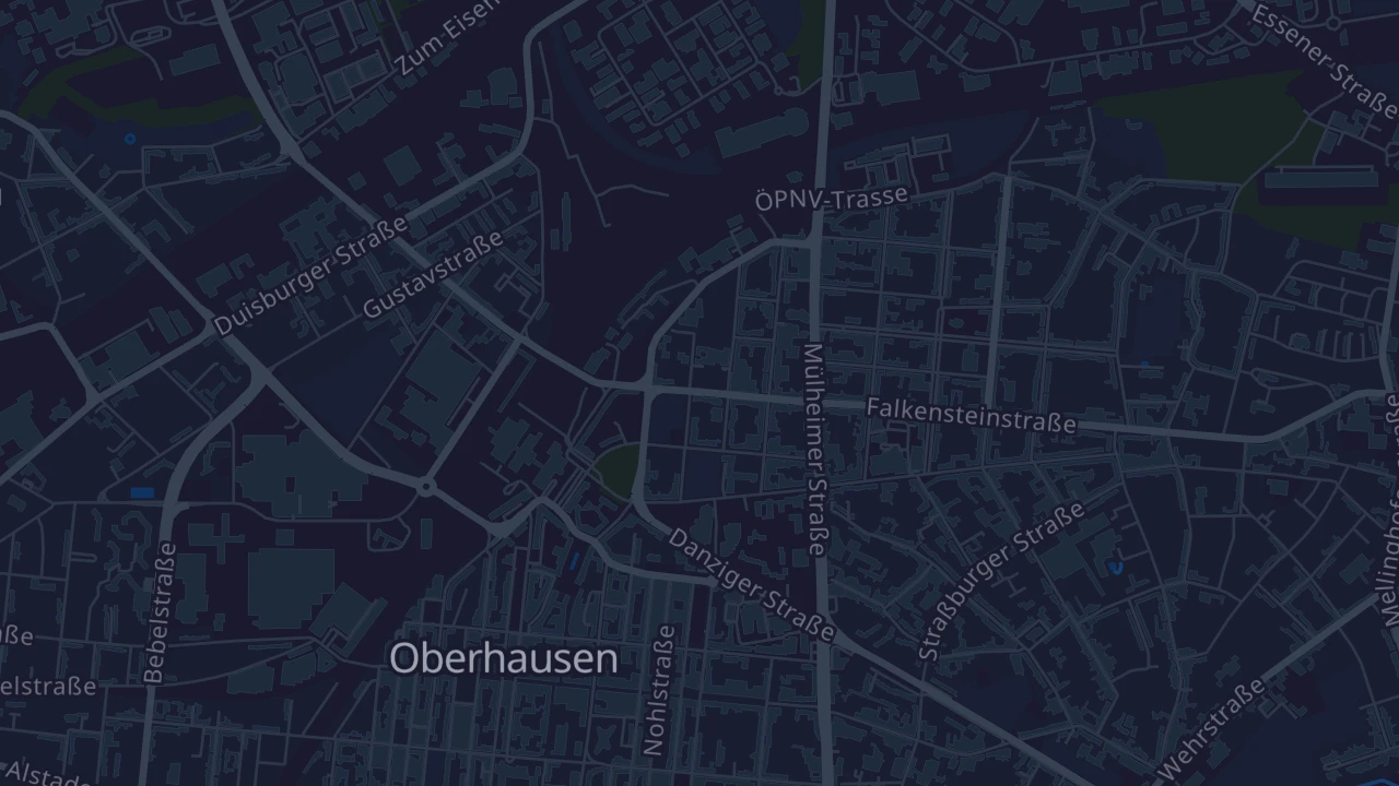 Karte von Oberhausen