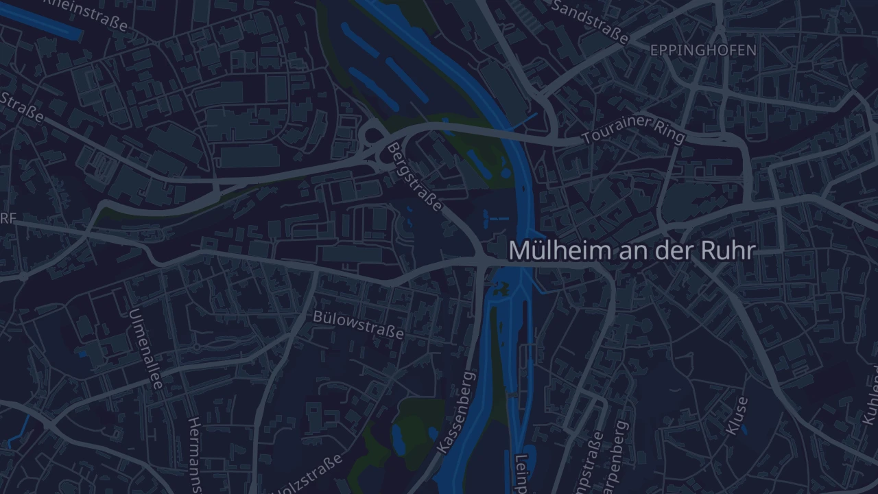 Karte von Mülheim an der Ruhr