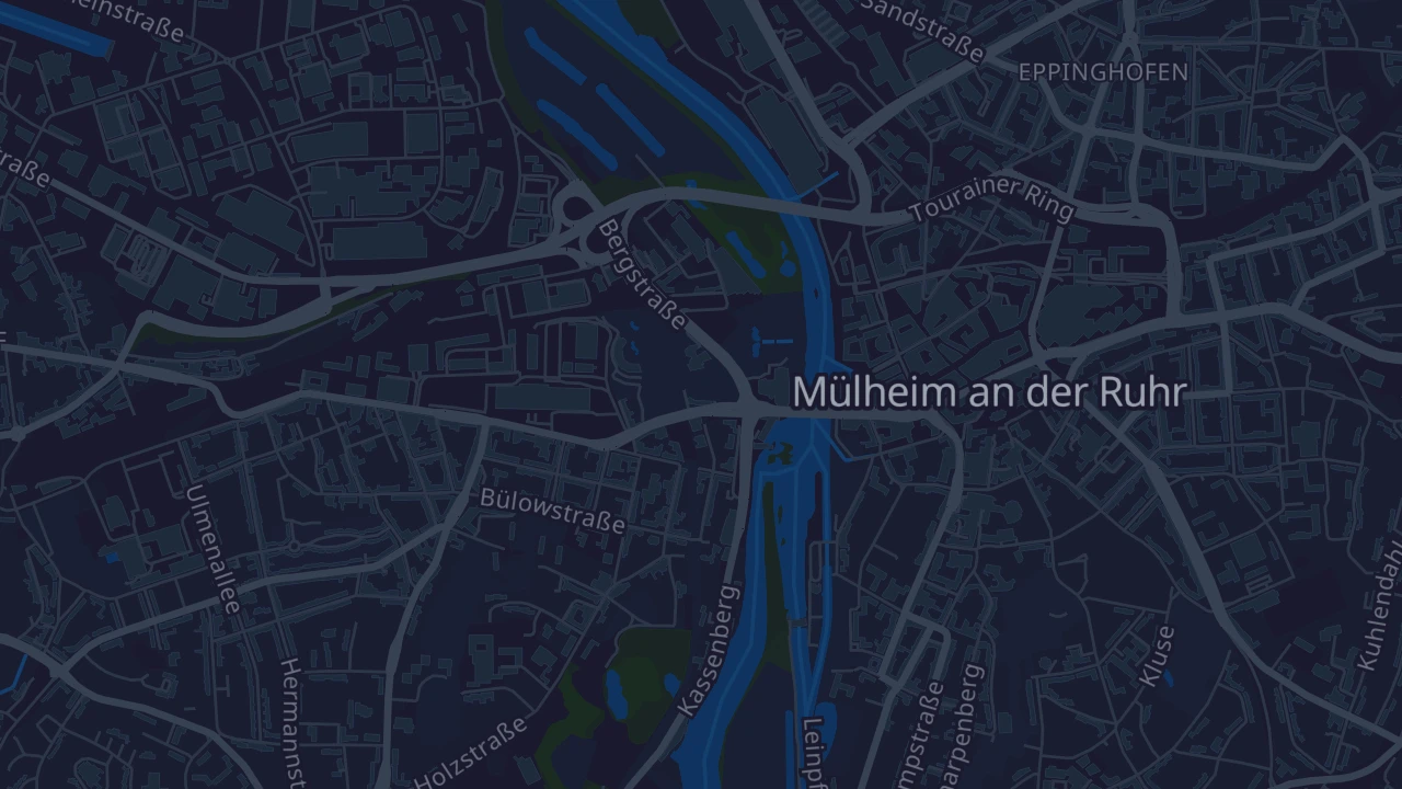 Karte von Mülheim an der Ruhr