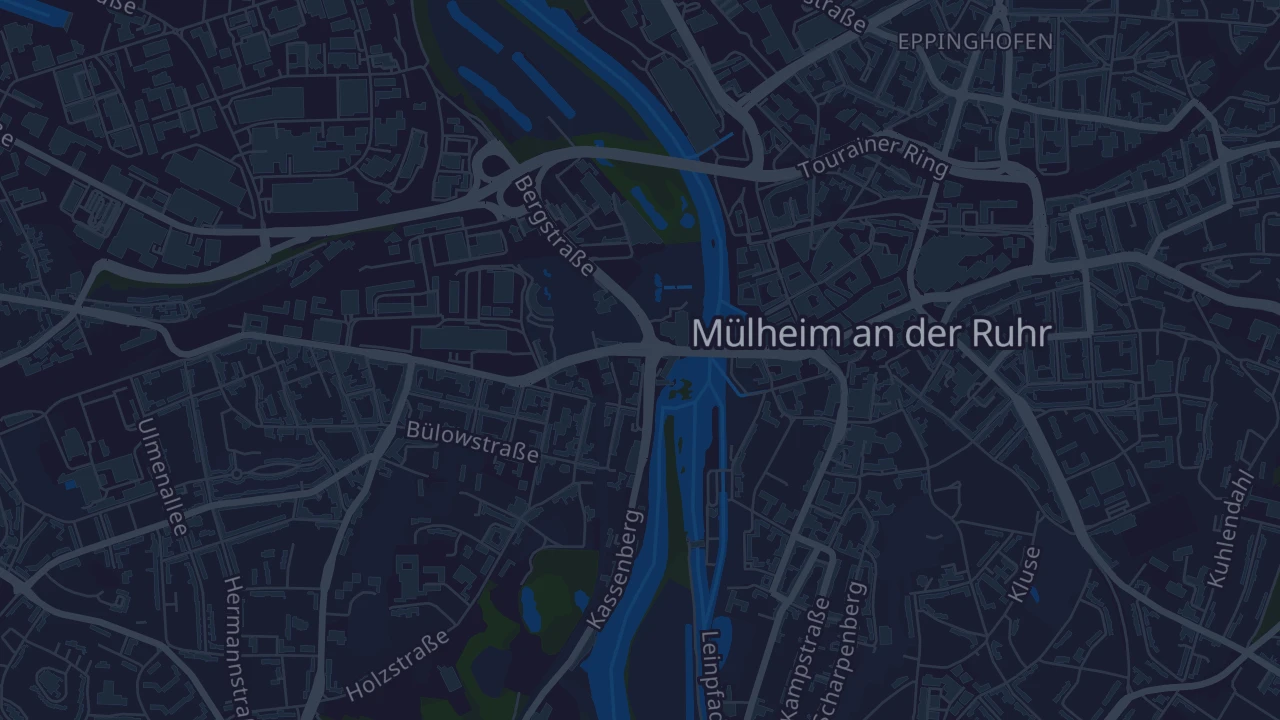 Karte von Mülheim an der Ruhr
