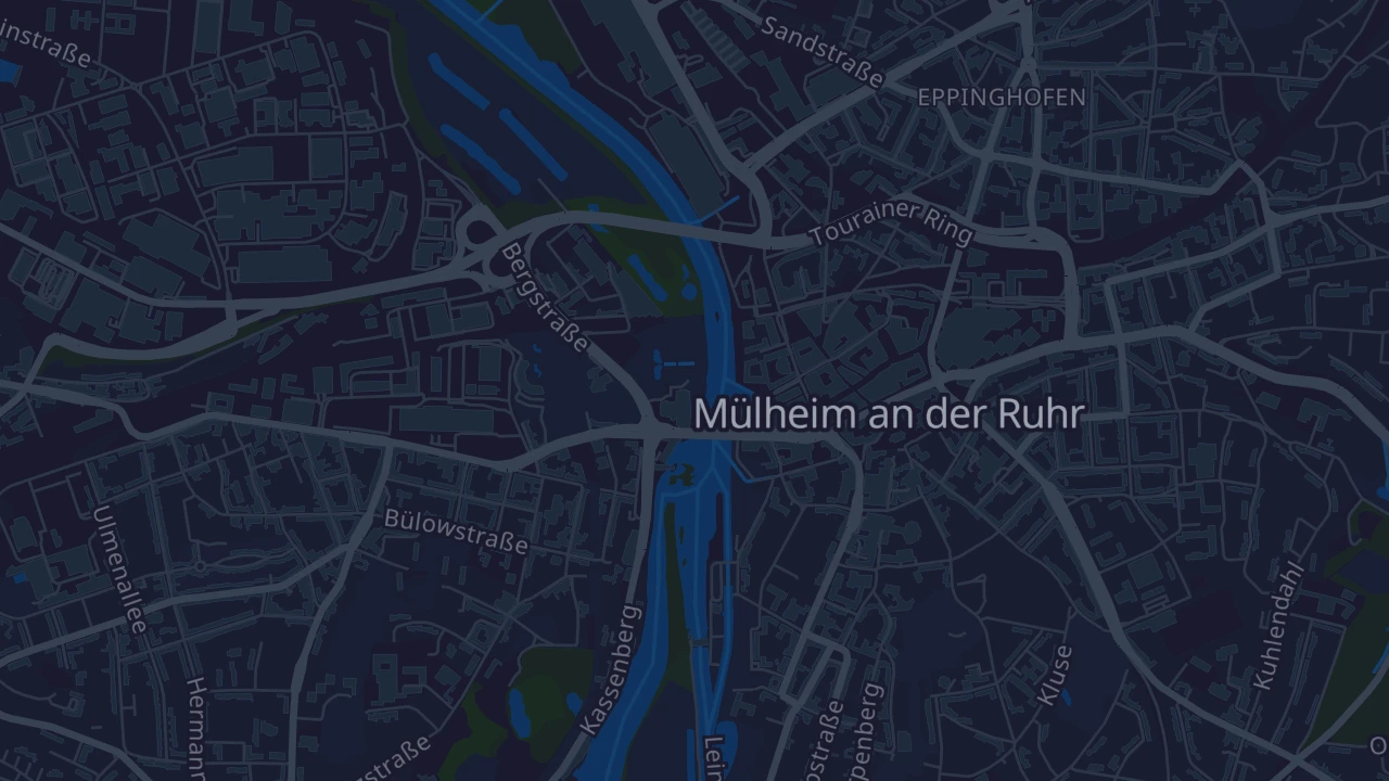 Karte von Mülheim an der Ruhr