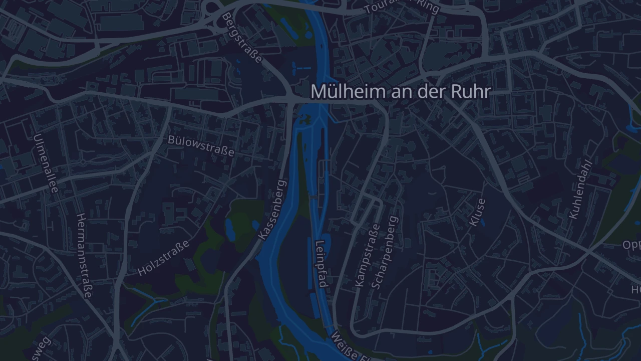 Karte von Mülheim an der Ruhr