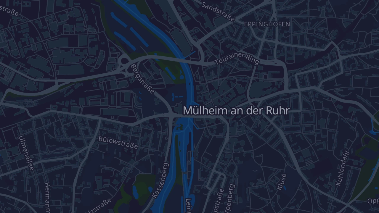 Karte von Mülheim an der Ruhr