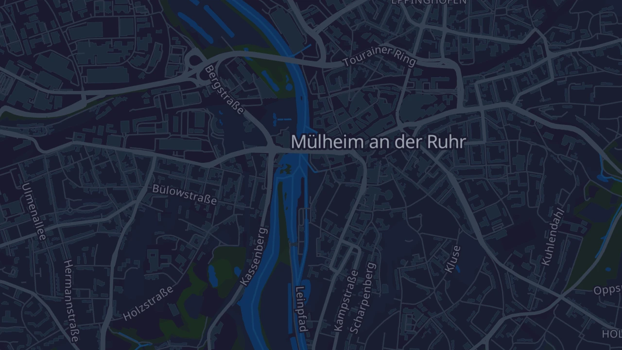 Karte von Mülheim an der Ruhr