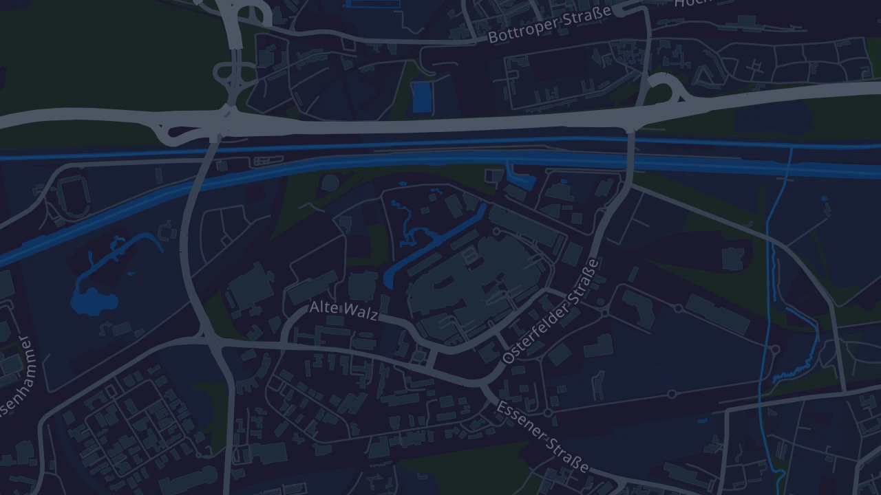 Karte von Oberhausen