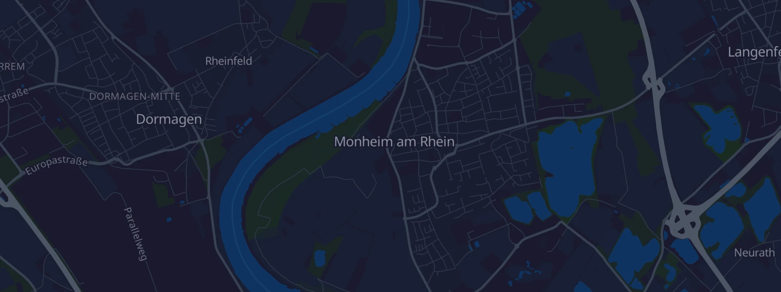 Karte von Monheim am Rhein