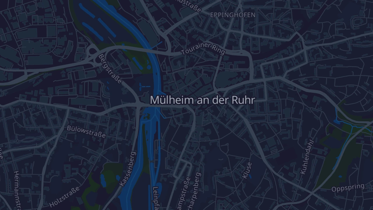 Karte von Mülheim an der Ruhr
