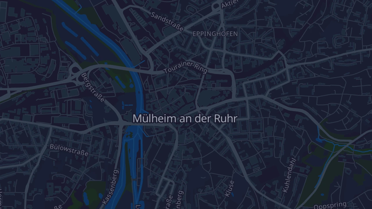 Karte von Mülheim an der Ruhr