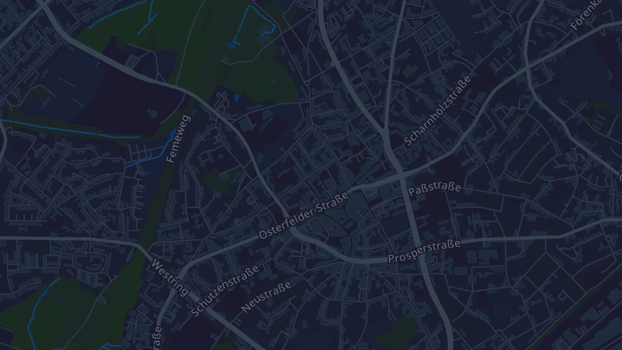 Karte von Bottrop