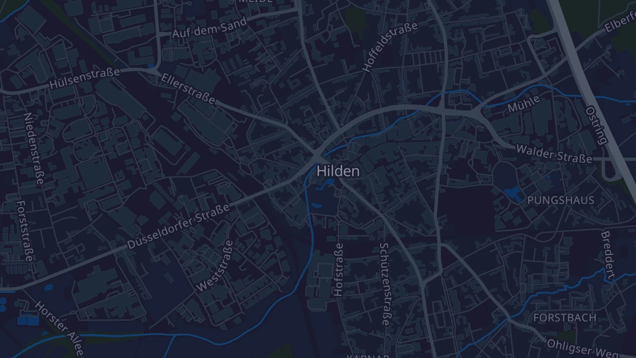 Karte von Hilden