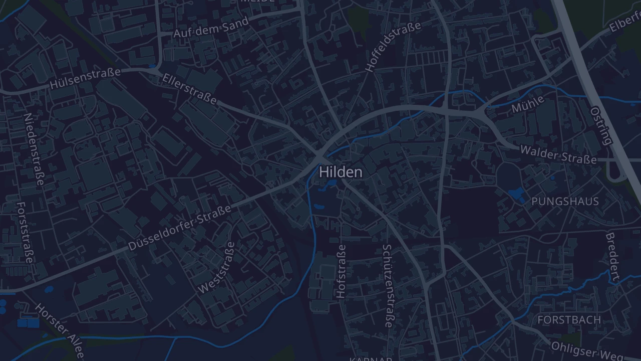 Karte von Hilden