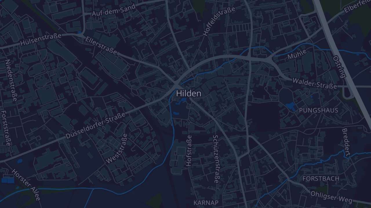 Karte von Hilden