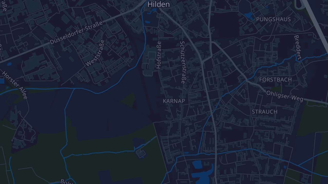 Karte von Hilden