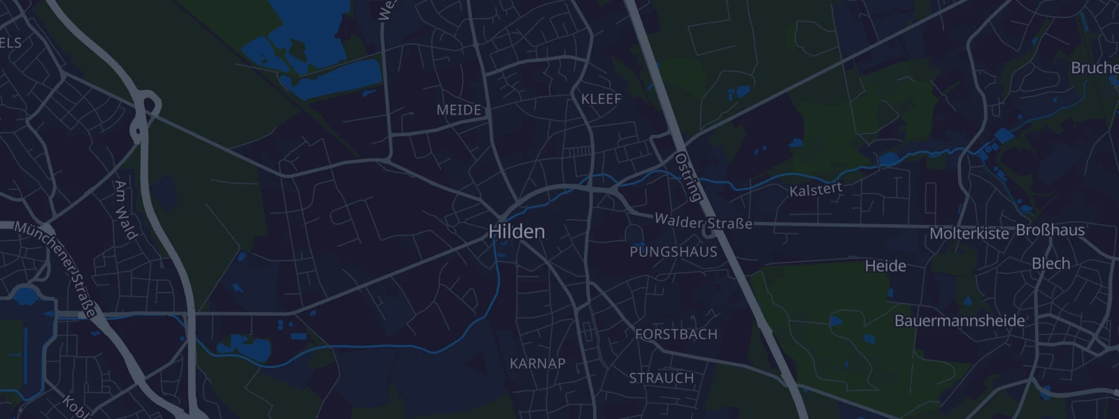 Karte von Hilden