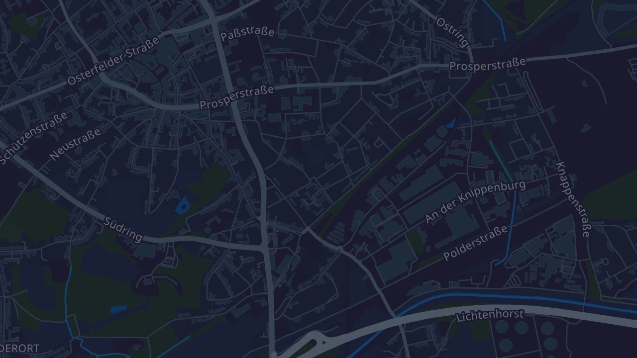 Karte von Bottrop