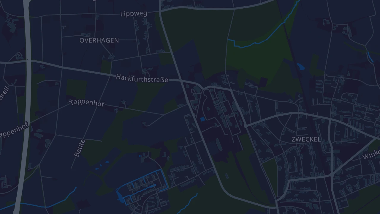 Karte von Gladbeck