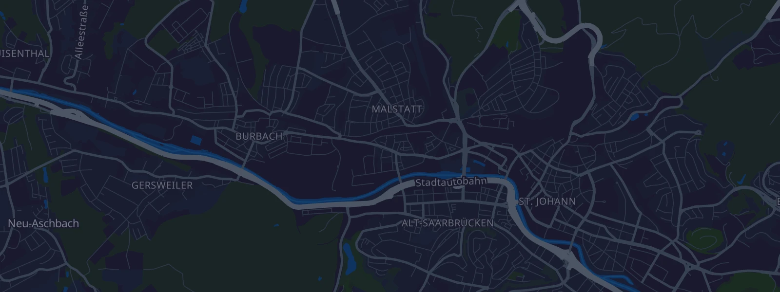 Karte von Saarbrücken - Malstatt